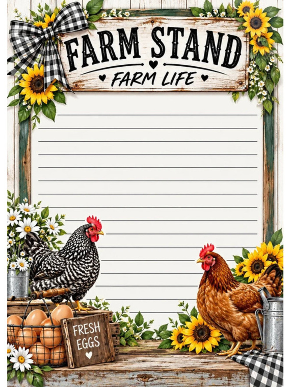 Farm Stand Farm Life 5x7 Notepad Set of 2